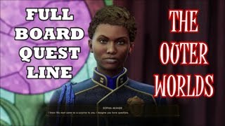 The Outer Worlds  Full Board Quest Line Walkthrough amp Ending [upl. by Hassin]