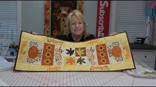 Tutorial  How to Make Designs by JuJus Fall 1 Table Runner [upl. by Spracklen]