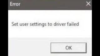 Cómo corregir el error”Establecer la configuración del usuario en el controlador fallido”en Windows [upl. by Nuahsyd]