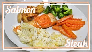 Salmon Steak  Resep Mudah Memasak Salmon Di Rumah [upl. by Auqinahc]