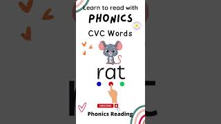 CVC Words  Phonics for Kids phonicsreading [upl. by Sikleb895]