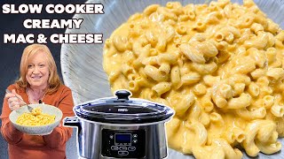 Creamy SLOW COOKER MAC amp CHEESE The Creamiest Side Dish [upl. by Atig938]