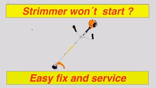 Strimmer won’t start   Easy fix [upl. by Ynnam]