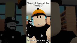 You got banned for roblox robloxshorts robloxedit [upl. by Larred]