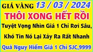 Giá vàng hôm nay 9999 ngày 1332024  GIÁ VÀNG MỚI NHẤT  Xem bảng giá vàng SJC 9999 24K 18K 10K [upl. by Lenahc]