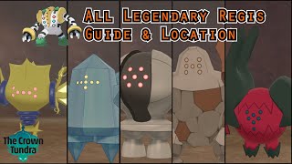 How to Catch All 6 Legendary Regis in Pokemon Crown Tundra amp Location [upl. by Lecram]