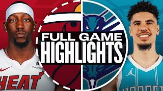 Heat vs Hornets basketball  miami vs Charlotte basketball highlights  Net Gems [upl. by Akerue]