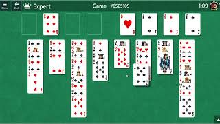 Freecell Game SeriesNumber 6505109 Expert Mode [upl. by Adrahs]