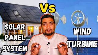 WIND TURBINE Vs SOLAR PANEL SYSTEM  Purushotam Pandey [upl. by Gertruda]