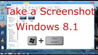 How to take a screenshot in Windows 8 or 81  Windows 81 Tutorial [upl. by Sabian586]