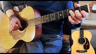 ‘Original Tune’ Am F G F Standard  No Capo Martin 00016GT [upl. by Becky173]