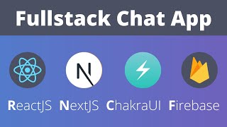 Full Stack React Chat App Tutorial Firebase v9  ChakraUI  NextJS [upl. by Yajnas112]