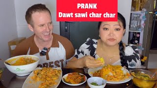 Bekang kan dan PRANK Dal artui leh mushroomprank kan pawlh mukbang food prank asmr [upl. by Shanleigh80]