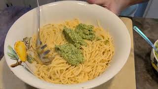 Homegrown Garlic Scape Pesto Sauce  Simple And Delicious [upl. by Milurd651]