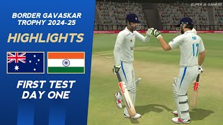 Day 1 Highlights  India vs Australia  1st Test  RC24 [upl. by Heddie303]