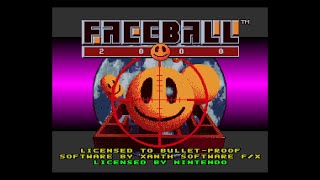 SNES Faceball 2000 gameplay overview no commentary [upl. by Carboni965]