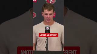 Brock Purdy on the 49ers offense being outplayed by the Vikings defense nfl 49er vikings [upl. by Eyahc526]