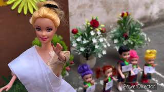 Barbie school time story cartoon kidsvideo funny dollsvillage [upl. by Ermengarde361]