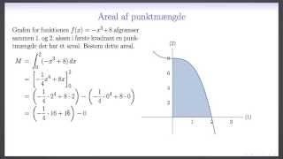 Integralregning L8  Areal af punktmængde uden cas [upl. by Itsrejk180]