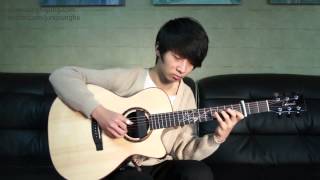 Howls Moving Castle Theme Sungha Jung Acoustic Tabs Guitar Pro 6 [upl. by Pierpont771]