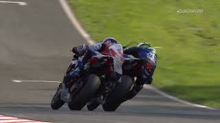 2024 Bennetts British Superbike Championship RD2 Oulton Park Race 1 highlights [upl. by Asiulana]