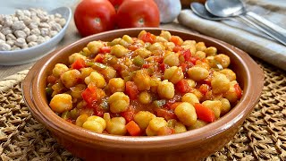 Garbanzos Guisados súper fáciles de preparar [upl. by Anairuy]