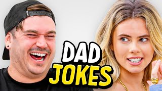 Dad Jokes  Dont laugh Challenge  Matt vs Peyton  Raise Your Spirits [upl. by Aicela]