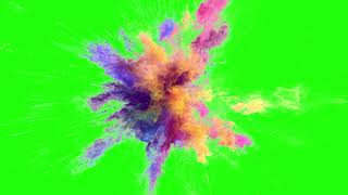 Green Screen FREE Colour Ball Explosion [upl. by Annahgiel]