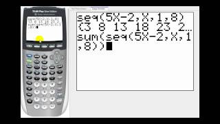 Sequences and Series on the TI8384 Graphing Calculator [upl. by Lizzy]