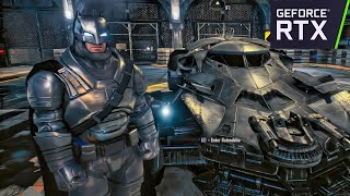 BVS BATFLECK amp BVS BATMOBILE BATMAN V SUPERMAN SKIN MOD Free Roam GAMEPLAY  BATMAN ARKHAM KNIGHT [upl. by Tressia]