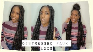 DISTRESSEDBUTTERFLY LOCS TUTORIAL Easy Waist Length [upl. by Alegnatal783]