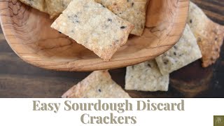 Easy Sourdough Discard Crackers [upl. by Analak]