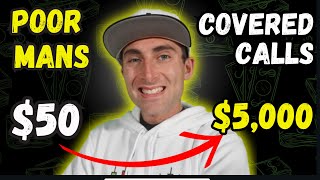 Poor Mans Covered Call Strategy  Full Robinhood Tutorial [upl. by Enitsirc]