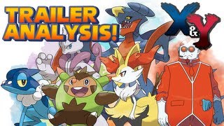 Pokémon X and Y  Starter Evolutions  Character Customization Details  Trailer Analysis [upl. by Ike537]