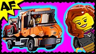 Lego City FLATBED TRUCK 60017 Animated Building Review [upl. by Nilsoj600]