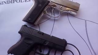 PISTOLAS GLOCK G28 E PT 938 TAURUS COMPARATIVO PARA PORTE CALIBRE 380 [upl. by Gio]