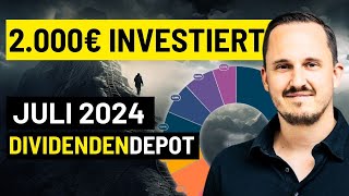 2000€ investiert 2 Dividenden Aktien im Juli gekauft [upl. by Chiles791]