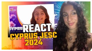 REACT Maria Pissarides  Crystal Waters Chipre Junior Eurovision 2024 [upl. by Letnahc363]