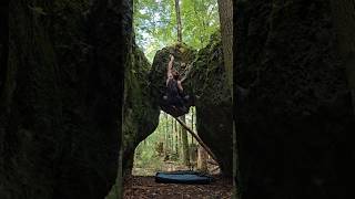 Frankenjura  Bouldern  Little Bull 7A climbing bouldering bouldern rockclimbing nature [upl. by Mckee]