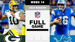 GAME OF THE WEEK Green Bay Packers vs Detroit Lions FULL GAME  NFL 2024 Season Week 14 [upl. by Goraud55]