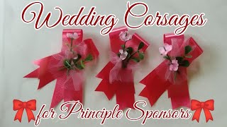 Wedding Corsages for Principle Sponsors  DIY CORSAGES [upl. by Melisa945]