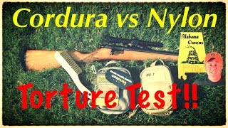 Cordura vs Nylon Torture Test  Friction Firearms amp Fireworks [upl. by Nivi284]