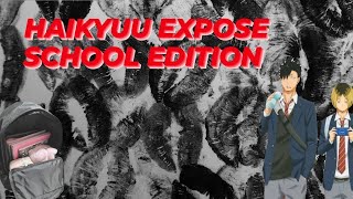 Haikyuu tiktok expose back to school edition [upl. by Aleetha]