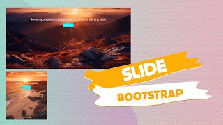 Criando um Slide responsivo com Bootstrap 👩‍💻 [upl. by Eniamert613]