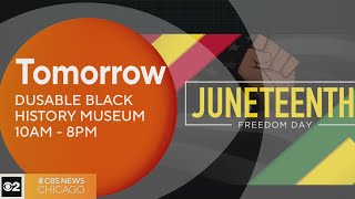 Juneteenth celebrations at DuSable Black History Museum [upl. by Flessel]