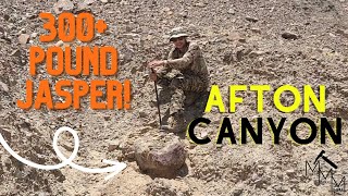 Digging out a 300 Pound Jasper from Afton Canyon CA [upl. by Joelle366]