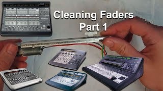 Part 1 Fader Cleaning Alps Digidesign Control 24 C24 Command 8 002 amp 003 [upl. by Sualokcin225]