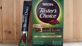 Nescafe Tasters Choice Decaffeinated Instant Coffee Review [upl. by Leonardo]