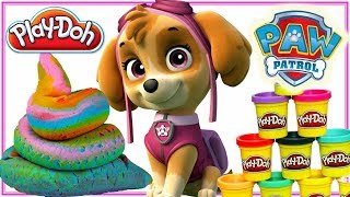 Play Doh amp Psi Patrol 🐶 Tęczowa kupa 💩 bajki dla dzieci [upl. by Anuahsat394]