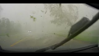 Close Range View of Tornado Doing Damage  WMIWX Live Storm Chasing 05072024  Portage MI [upl. by Bledsoe]